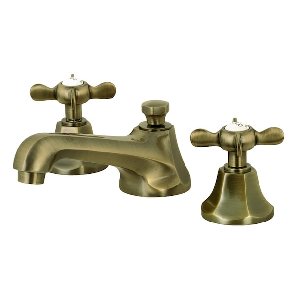 KS4463BEX Essex 8" Widespread Bathroom Faucet, Antique Brass